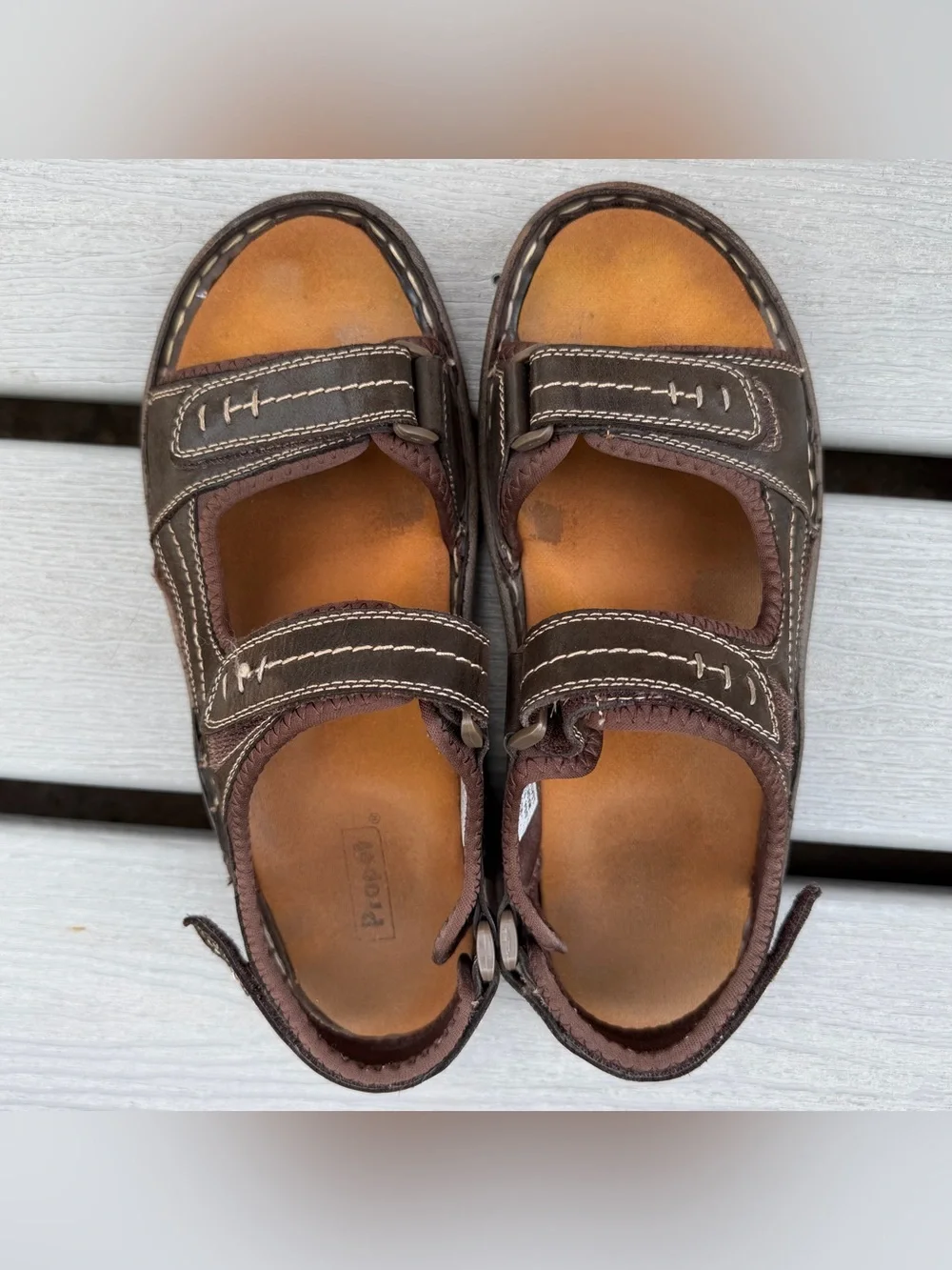 Men’s Propet Leather Sandals 9.5 EEE Wide
